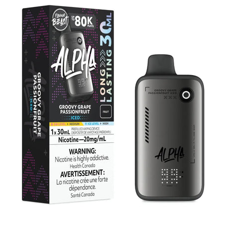 Flavour Beast Alpha 80K - Groovy Grape Passionfruit Iced - Psycho Vape