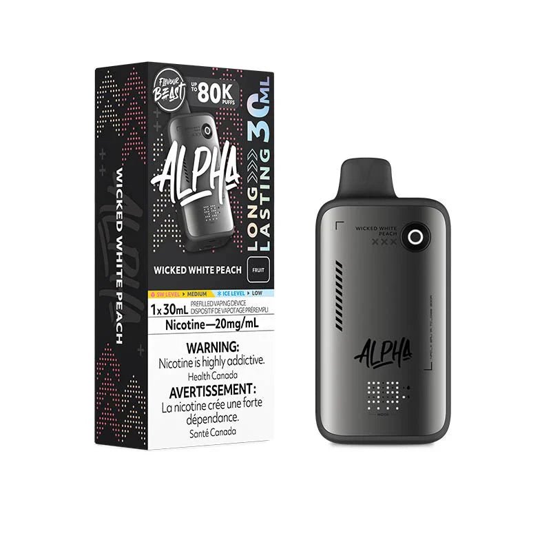 Flavour Beast Alpha 80K - Wicked White Peach - Psycho Vape