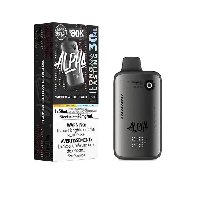 Flavour Beast Alpha 80K - Wicked White Peach - Psycho Vape