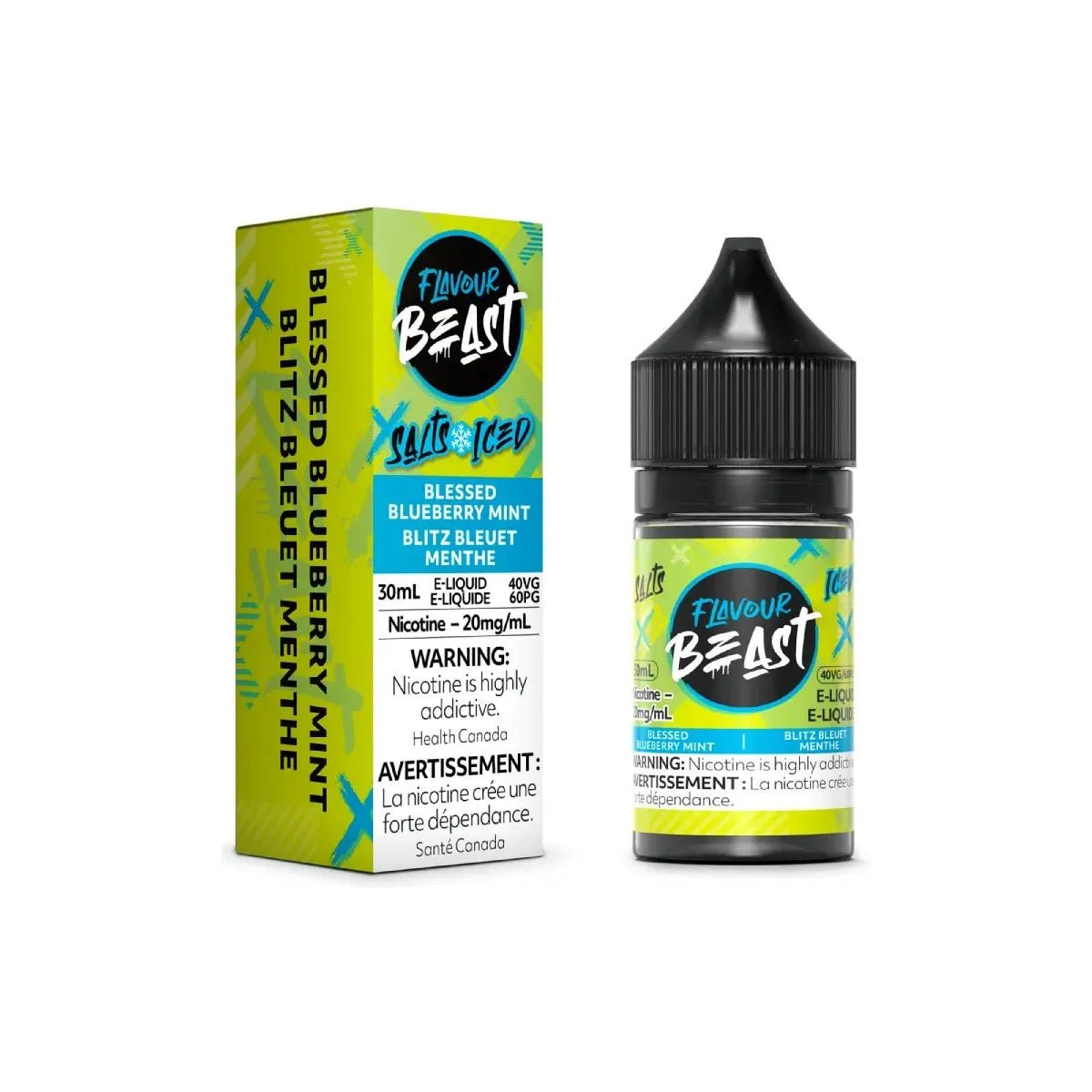 FLAVOUR BEAST - Blessed Blueberry Mint Iced Salt by Flavour Beast E - Liquid - Psycho Vape