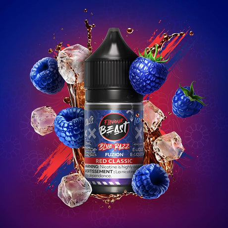 FLAVOUR BEAST - Blue Razz Fuzion Red Classic (Iced) by Flavour Beast Salt - Psycho Vape