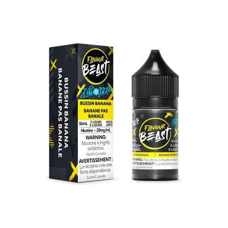 FLAVOUR BEAST - Bussin Banana Iced Salt by Flavour Beast E - Liquid - Psycho Vape