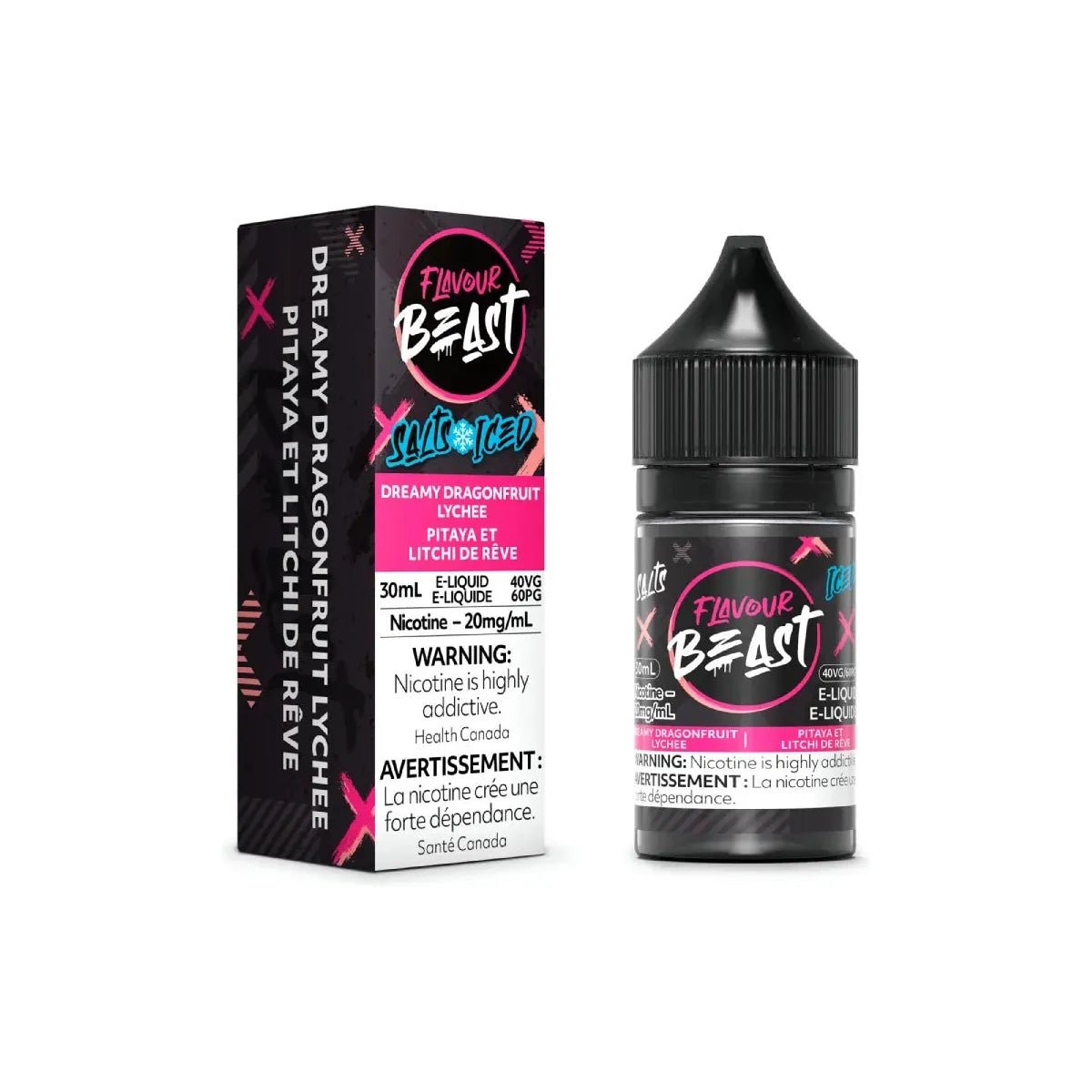 FLAVOUR BEAST - Dreamy Dragonfruit Lychee Iced Salt by Flavour Beast E - Liquid - Psycho Vape