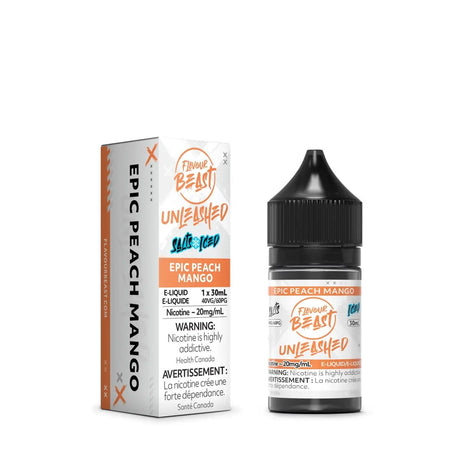 FLAVOUR BEAST - Epic Peach Mango Iced Unleashed by Flavour Beast - Salt Nic Vape Juice - Psycho Vape