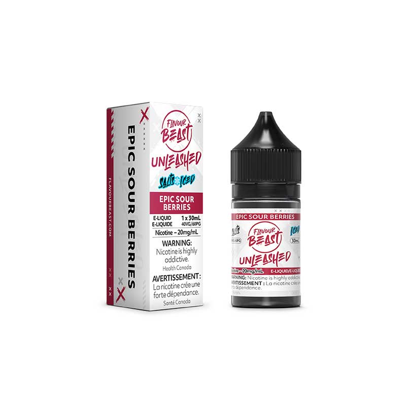 FLAVOUR BEAST - Epic Sour Berries Iced Unleashed Salt by Flavour Beast E - Liquid - Psycho Vape