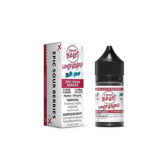 FLAVOUR BEAST - Epic Sour Berries Iced Unleashed Salt by Flavour Beast E - Liquid - Psycho Vape