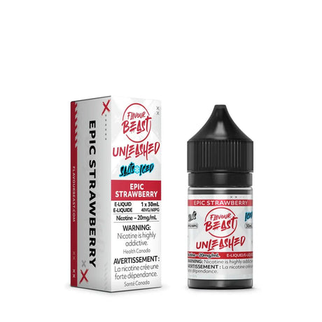 FLAVOUR BEAST - Epic Strawberry Unleashed by Flavour Beast - Salt Nic Vape Juice - Psycho Vape