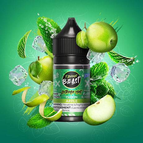 FLAVOUR BEAST - Extreme Mint Fuzion Apple (Iced) by Flavour Beast Salt - Psycho Vape