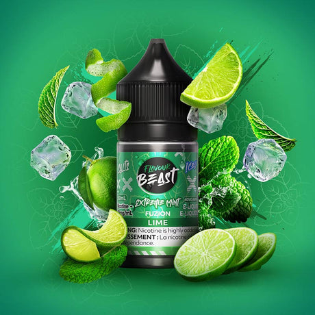 FLAVOUR BEAST - Extreme Mint Fuzion Lime (Iced) by Flavour Beast Salt - Psycho Vape