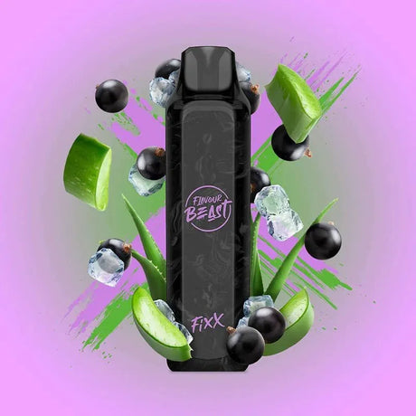 FLAVOUR BEAST - Flavour Beast Fixx 3000 Disposable - Awesome Aloe Blackcurrant Iced - Psycho Vape