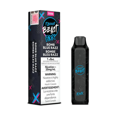 FLAVOUR BEAST - Flavour Beast Fixx 3000 Disposable - Bomb Blue Razz - Psycho Vape