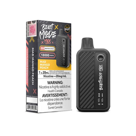 FLAVOUR BEAST - Flavour Beast Beast Mode Max 18K Disposable - Mad Mango Peach - Psycho Vape