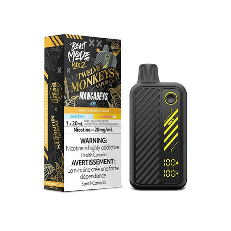 FLAVOUR BEAST - Flavour Beast Beast Mode Max 2 50K Disposable - 12 Monkeys Mangabeys Iced - Psycho Vape