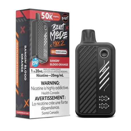 FLAVOUR BEAST - Flavour Beast Beast Mode Max 2 50K Disposable - Bangin' Blood Orange Iced - Psycho Vape