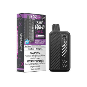 FLAVOUR BEAST - Flavour Beast Beast Mode Max 2 50K Disposable - Groovy Grape Passionfruit Iced - Psycho Vape