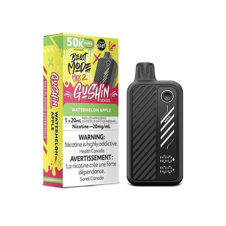 FLAVOUR BEAST - Flavour Beast Beast Mode Max 2 50K Disposable - Gushin Watermelon Apple - Psycho Vape