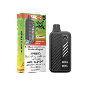 FLAVOUR BEAST - Flavour Beast Beast Mode Max 2 50K Disposable - Super Sour Peach Iced - Psycho Vape