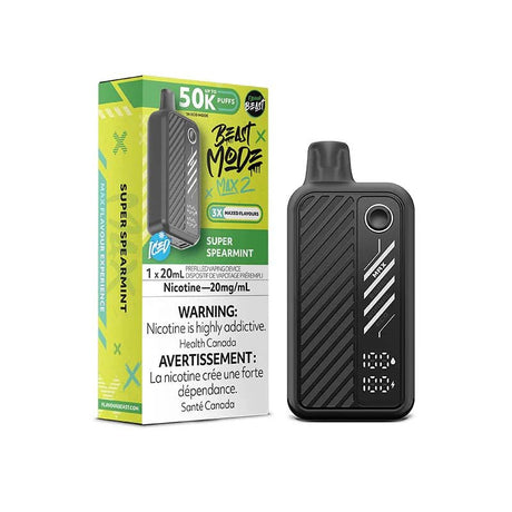 FLAVOUR BEAST - Flavour Beast Beast Mode Max 2 50K Disposable - Super Spearmint Iced - Psycho Vape