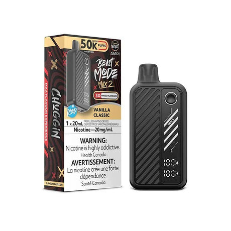 FLAVOUR BEAST - Flavour Beast Beast Mode Max 2 50K Disposable - Vanilla Classic - Psycho Vape