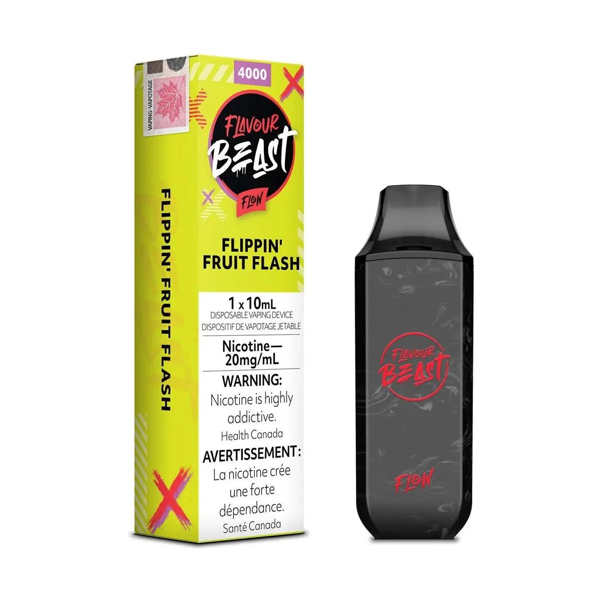 FLAVOUR BEAST - Flavour Beast Flow 4000 Disposable - Flippin' Fruit Flash (Rainbow Burst) - Psycho Vape