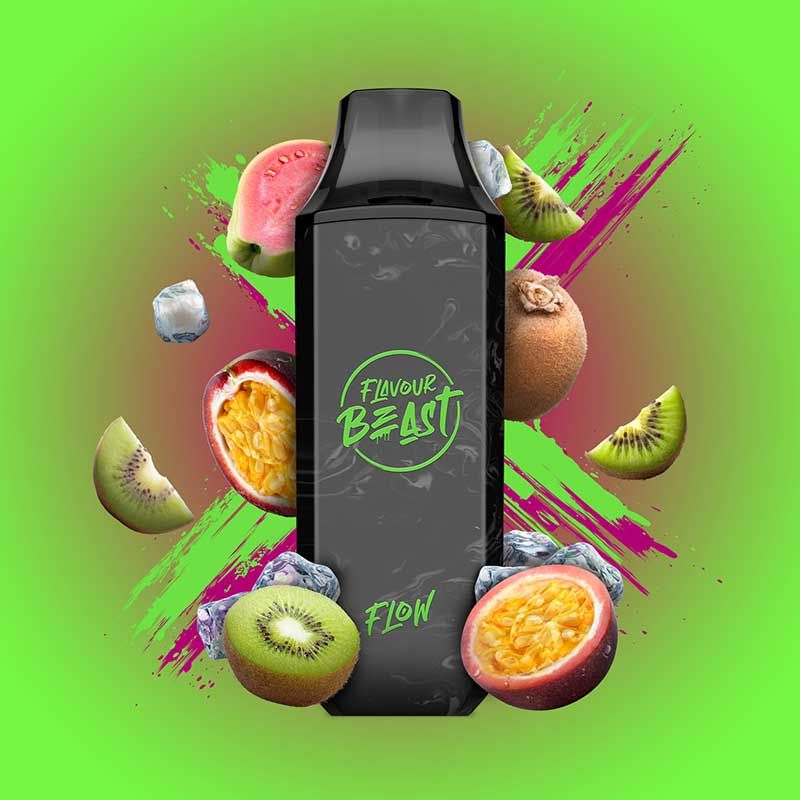 FLAVOUR BEAST - Flavour Beast Flow 4000 Disposable - Kewl Kiwi Passionfruit Iced - Psycho Vape