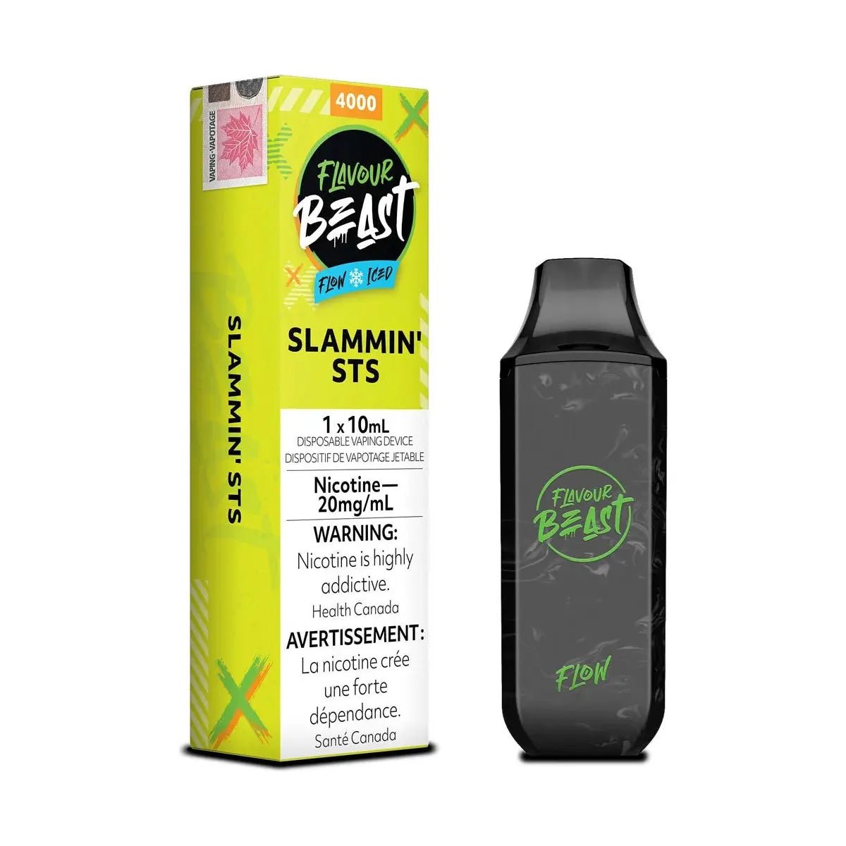 FLAVOUR BEAST - Flavour Beast Flow 4000 Disposable - Slammin' STS (Sour Snap) - Psycho Vape