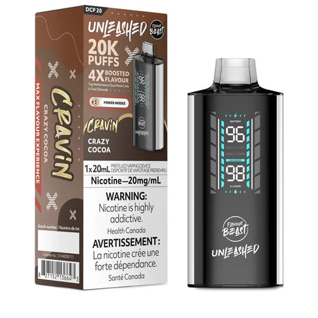 FLAVOUR BEAST - Flavour Beast Unleashed DCP 20K Disposable - Crazy Cocoa - Psycho Vape