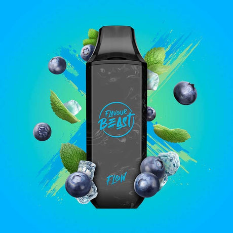 FLAVOUR BEAST - Flavour Beast Flow 4000 Disposable- Blessed Blueberry Mint Iced - Psycho Vape