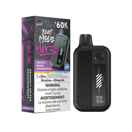 Flavour Beast Mode Max 3 60K - Groovy Grape Passionfruit Iced - Psycho Vape