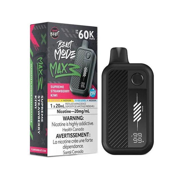 Flavour Beast Mode Max 3 60K - Supreme Strawberry Kiwi Iced - Psycho Vape