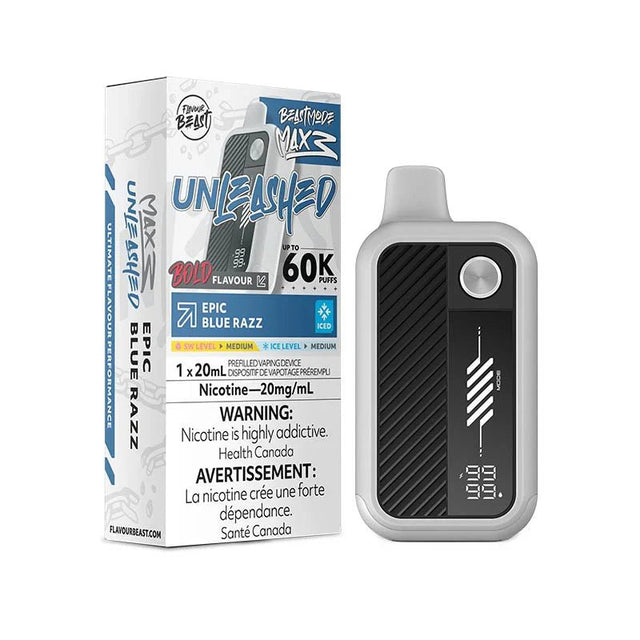 Flavour Beast Mode Max 3 60K - Unleashed - Epic Blue Razz Iced - Psycho Vape