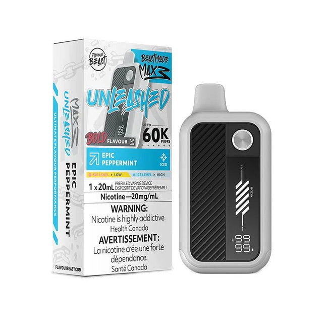 Flavour Beast Mode Max 3 60K - Unleashed - Epic Peppermint Iced - Psycho Vape