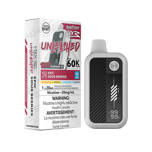 Flavour Beast Mode Max 3 60K - Unleashed - Epic Sour Berries Iced - Psycho Vape