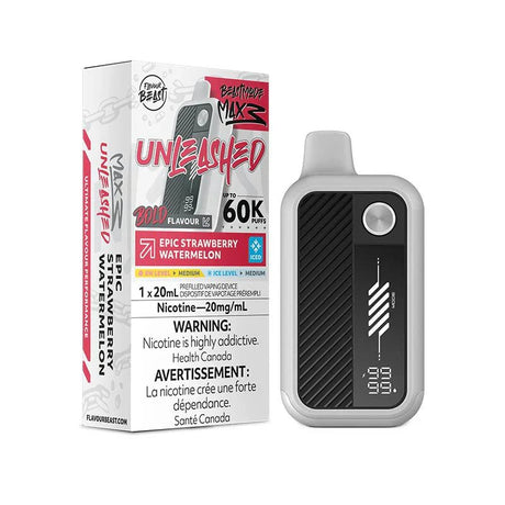 Flavour Beast Mode Max 3 60K - Unleashed - Epic Strawberry Watermelon Iced - Psycho Vape