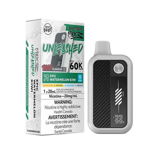 Flavour Beast Mode Max 3 60K - Unleashed - Epic Watermelon Kiwi Iced - Psycho Vape
