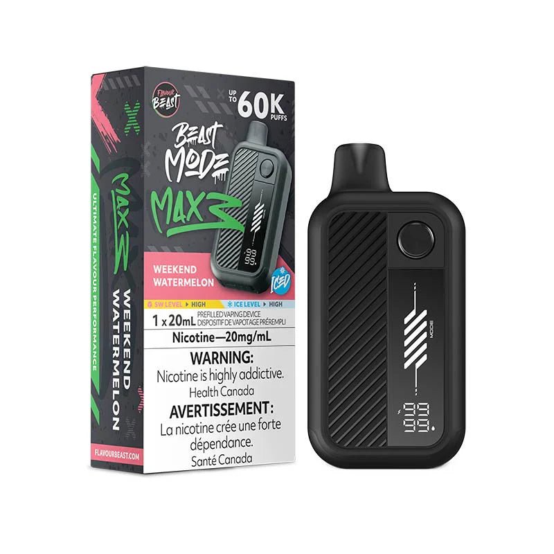Flavour Beast Mode Max 3 60K - Weekend Watermelon Iced - Psycho Vape