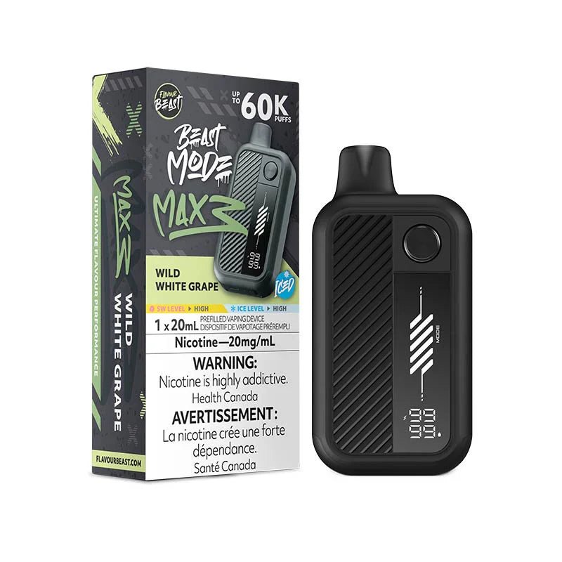 Flavour Beast Mode Max 3 60K - Wild White Grape Iced - Psycho Vape