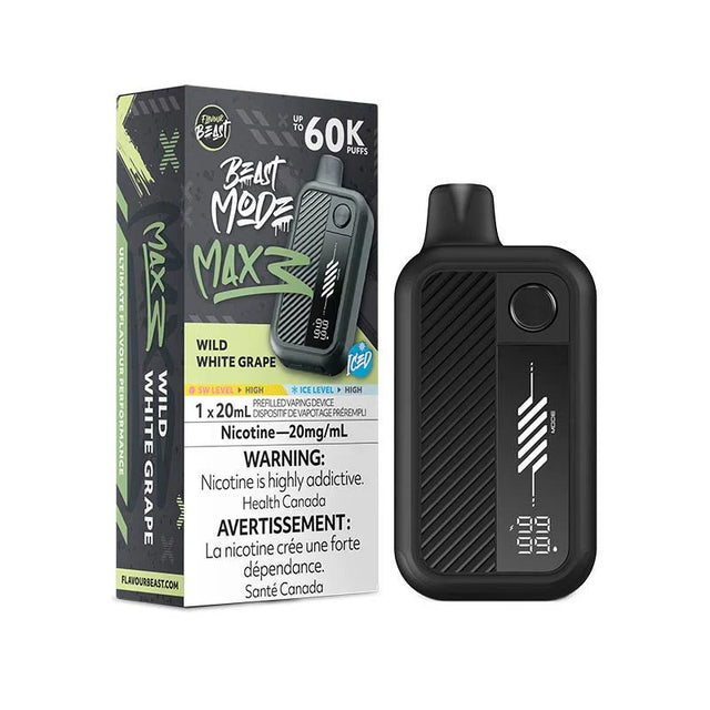 Flavour Beast Mode Max 3 60K - Wild White Grape Iced - Psycho Vape
