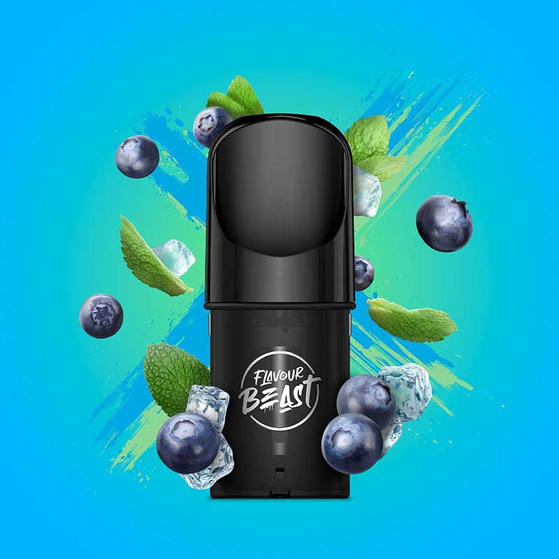 FLAVOUR BEAST - Flavour Beast Pod Pack - Blessed Blueberry Mint Iced - Psycho Vape