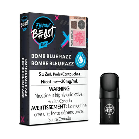 FLAVOUR BEAST - Flavour Beast Pod Pack - Bomb Blue Razz - Psycho Vape