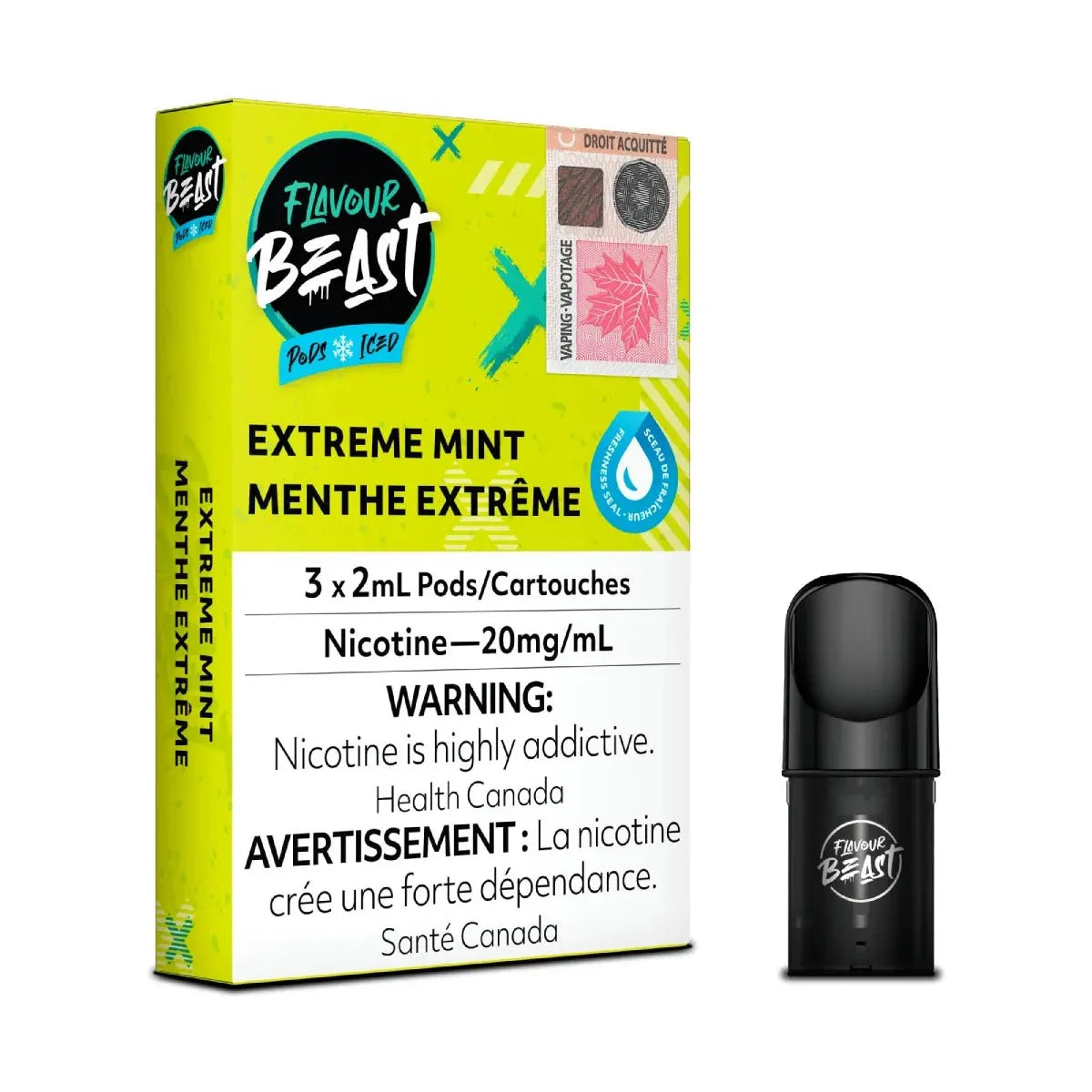 Shop Flavour Beast Pod Pack - Extreme Mint Iced - at Vapeshop Mania