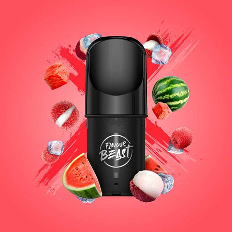 FLAVOUR BEAST - Flavour Beast Pod Pack - Lit Lychee Watermelon Iced - Psycho Vape