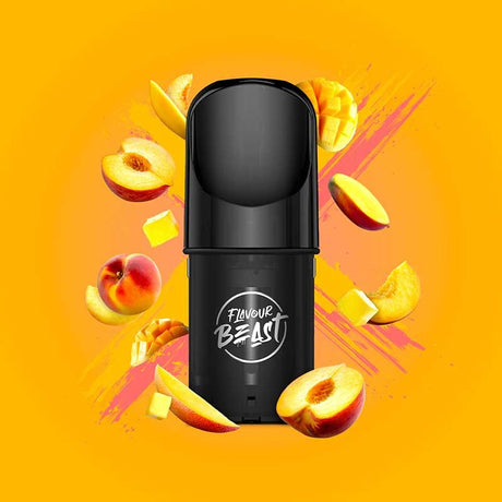 FLAVOUR BEAST - Flavour Beast Pod Pack - Mad Mango Peach - Psycho Vape