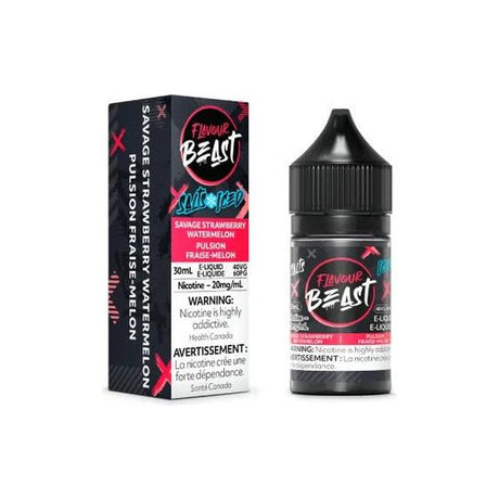 FLAVOUR BEAST - Savage Strawberry Watermelon Iced Salt by Flavour Beast E - Liquid - Psycho Vape