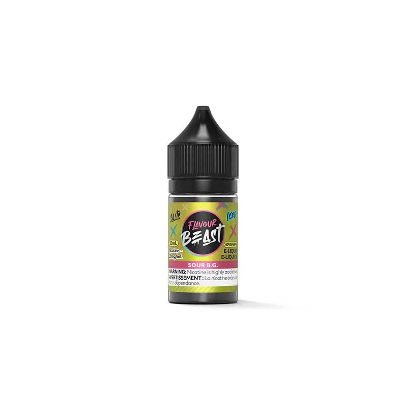 Flavour Beast - Sour B.G. Iced - Salt Nic E-Liquid - Psycho Vape
