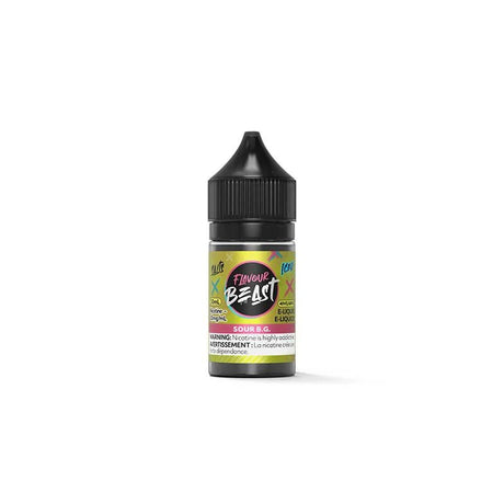 Flavour Beast - Sour B.G. Iced - Salt Nic E-Liquid - Psycho Vape
