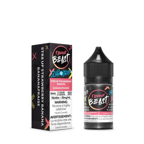 FLAVOUR BEAST - STR8 UP Strawberry Banana Iced by Flavour Beast - Salt Nic Vape Juice - Psycho Vape