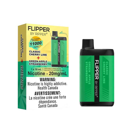 FLIPPER - Flipper by Ripper 11000 - Classic Cherry Lime & Green Apple Strawberry - Psycho Vape
