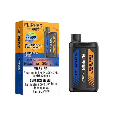 FLIPPER - Flipper by Ripper 11000 - MTN Tropical Fruit Blast & Sour Blue Razz - Psycho Vape