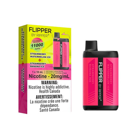 FLIPPER - Flipper by Ripper 11000 - Strawberry Watermelon Ice & Strawberry Banana Ice - Psycho Vape